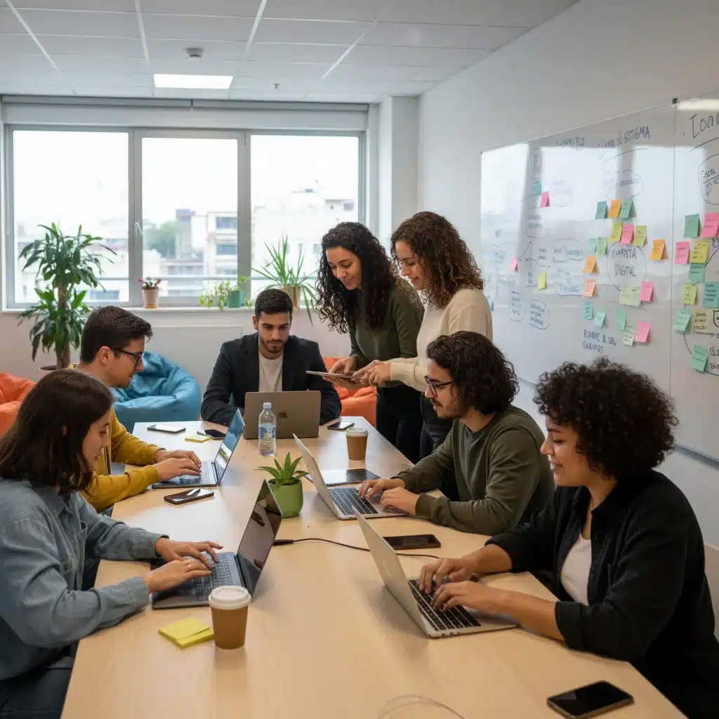 Jóvenes activistas españoles colaborando en campaña digital contra el estigma
