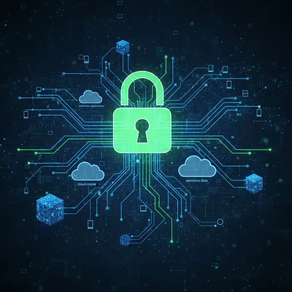 Infraestructura de ciberseguridad protegiendo aplicaciones cloud native