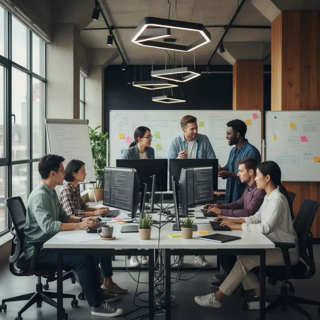 Equipos de desarrollo de software colaborando con herramientas de IA