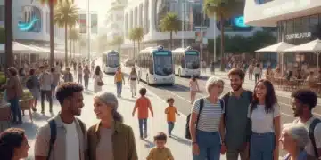 Grupo diverso de personas en un entorno urbano español, representando la pluralidad de familias en 2026.