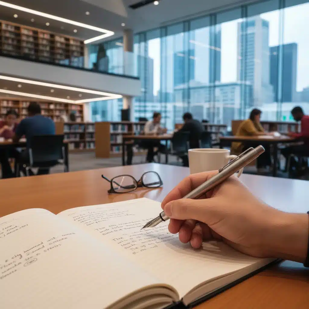 Mano escribiendo en un cuaderno, representando el proceso creativo de un autor emergente