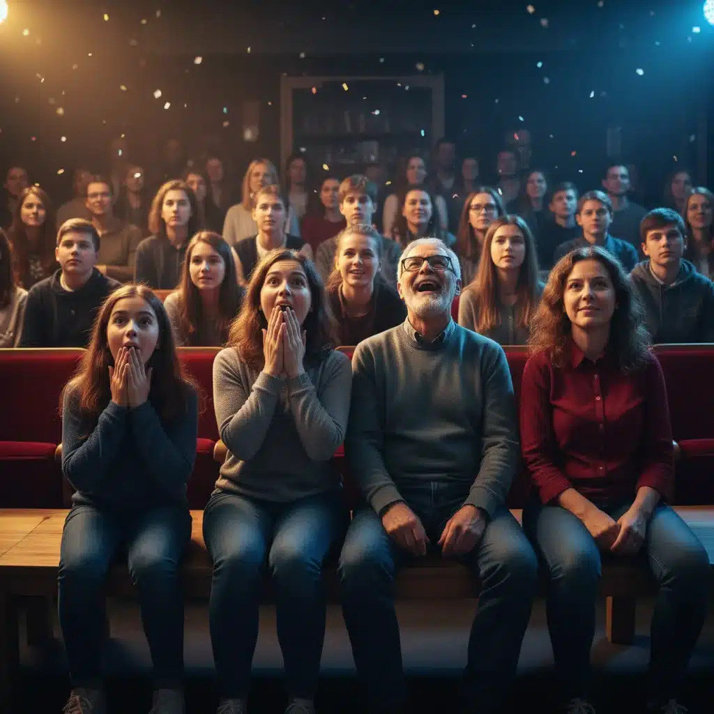 Público diverso y atento disfrutando de una representación de Teatro Clásico Español, mostrando emoción y concentración.