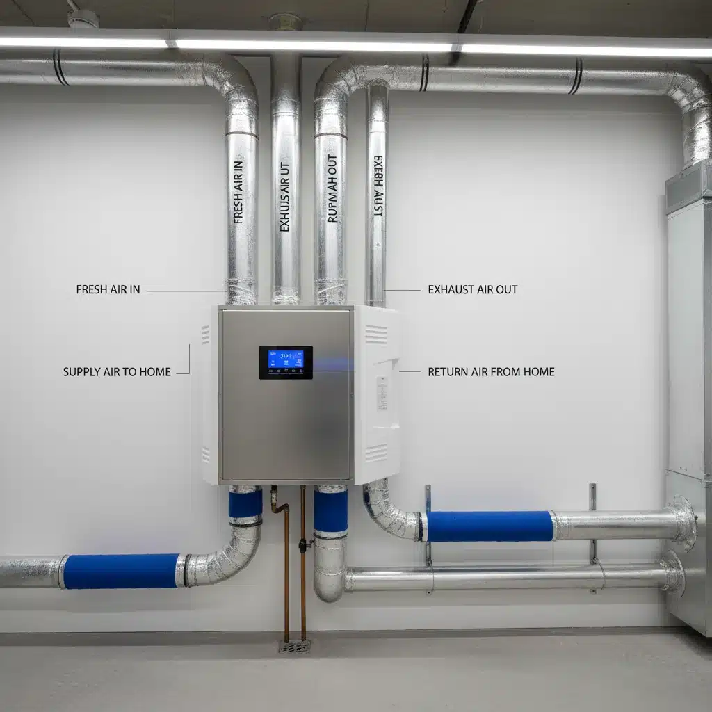 Sistema de ventilación mecánica controlada (VMC) instalado, mostrando tecnología para la mejora de la calidad del aire interior.
