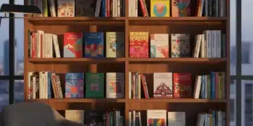 Estantería con libros de autores españoles contemporáneos, reflejando la diversidad literaria actual.